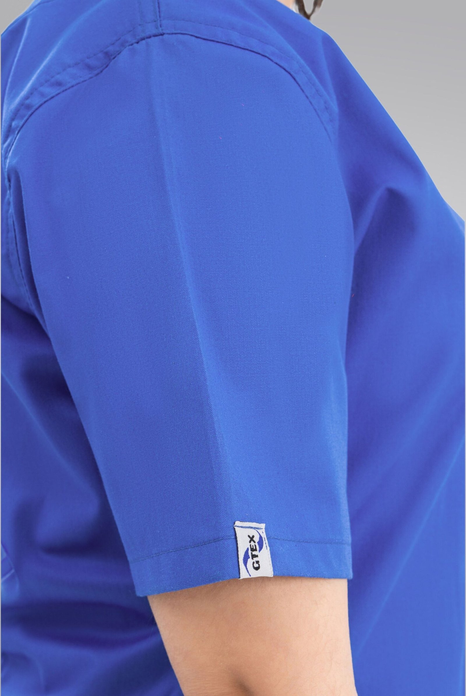 Royal Blue Classic Curve Scrub Suit for Women by MK Scrub - Image 3
