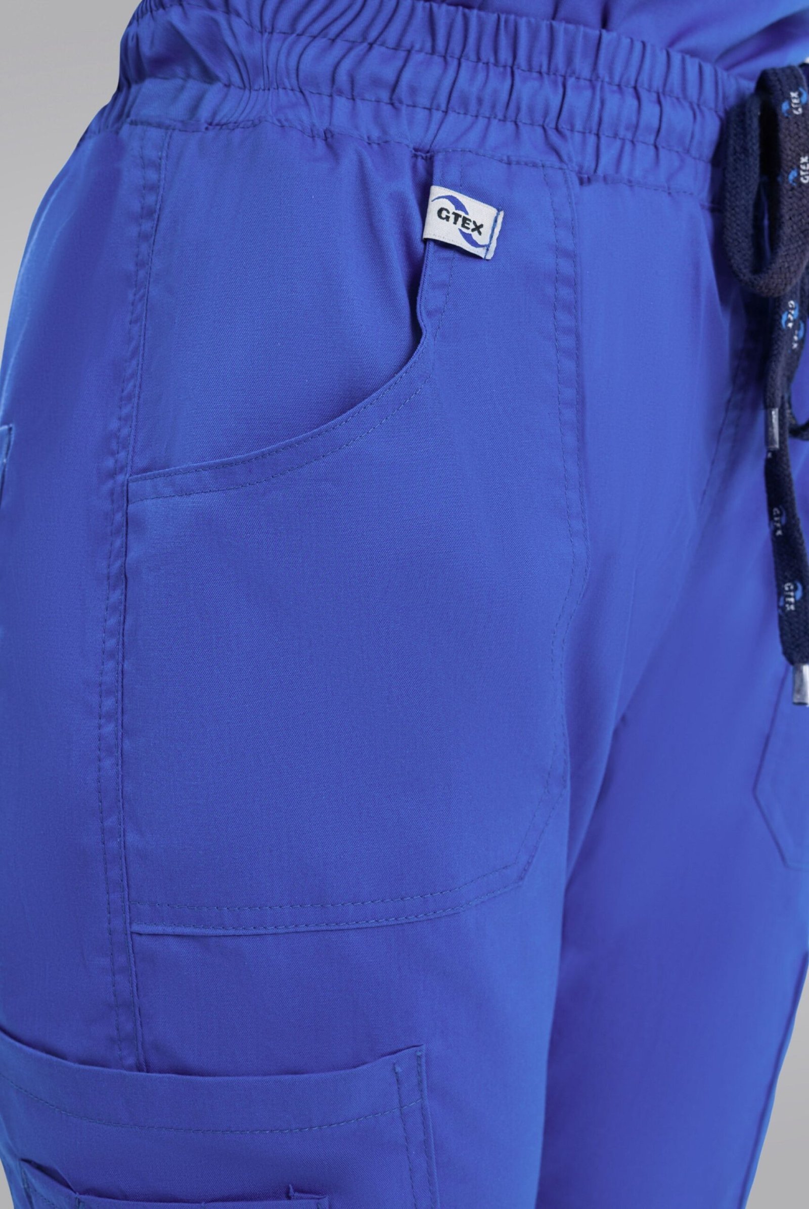 Royal Blue Classic Curve Scrub Suit for Women by MK Scrub - Image 4