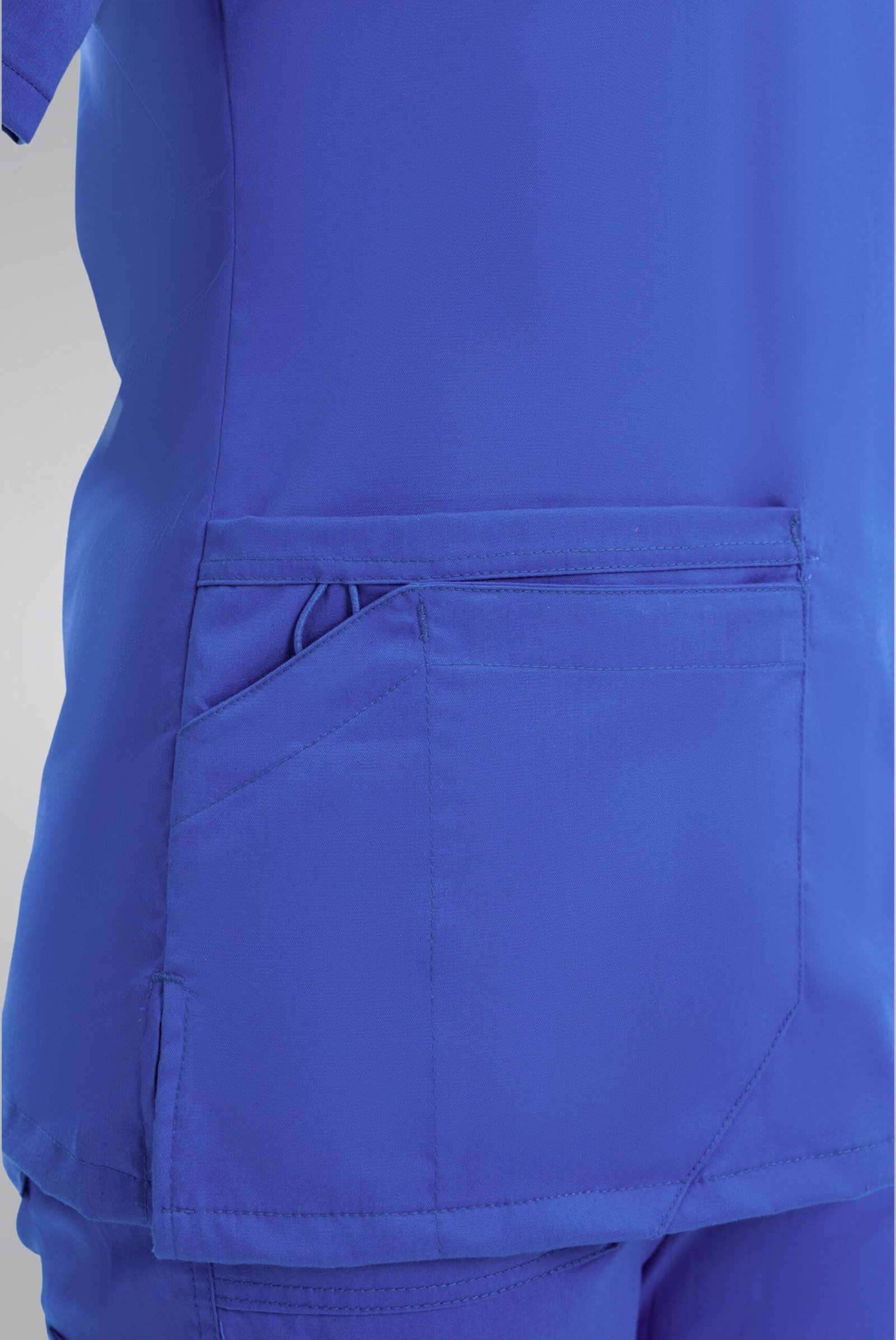 Royal Blue Classic Curve Scrub Suit for Women by MK Scrub - Image 5