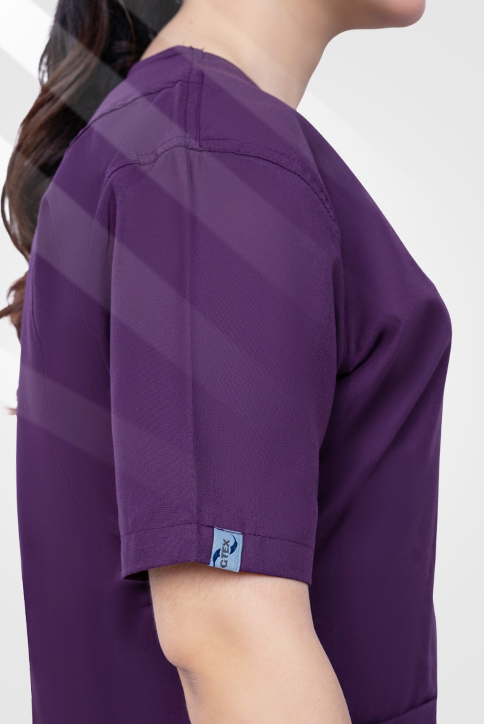 Classic Curve Purple Scrub Suit for Women by MK Scrub - Image 6