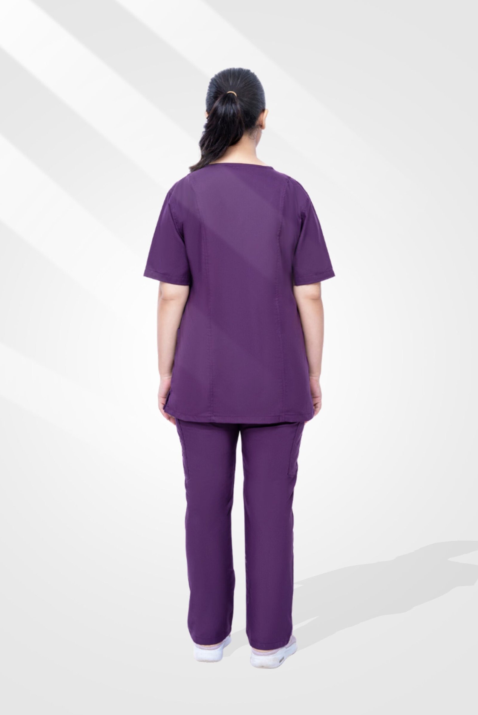 Classic Curve Purple Scrub Suit for Women by MK Scrub - Image 7