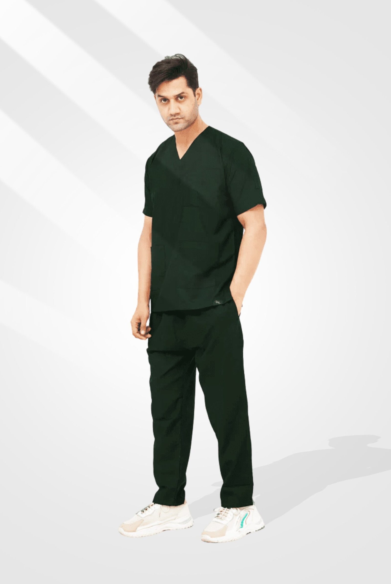 Bottle Green Scrub Suit for Men by Mk Scrub - Image 2