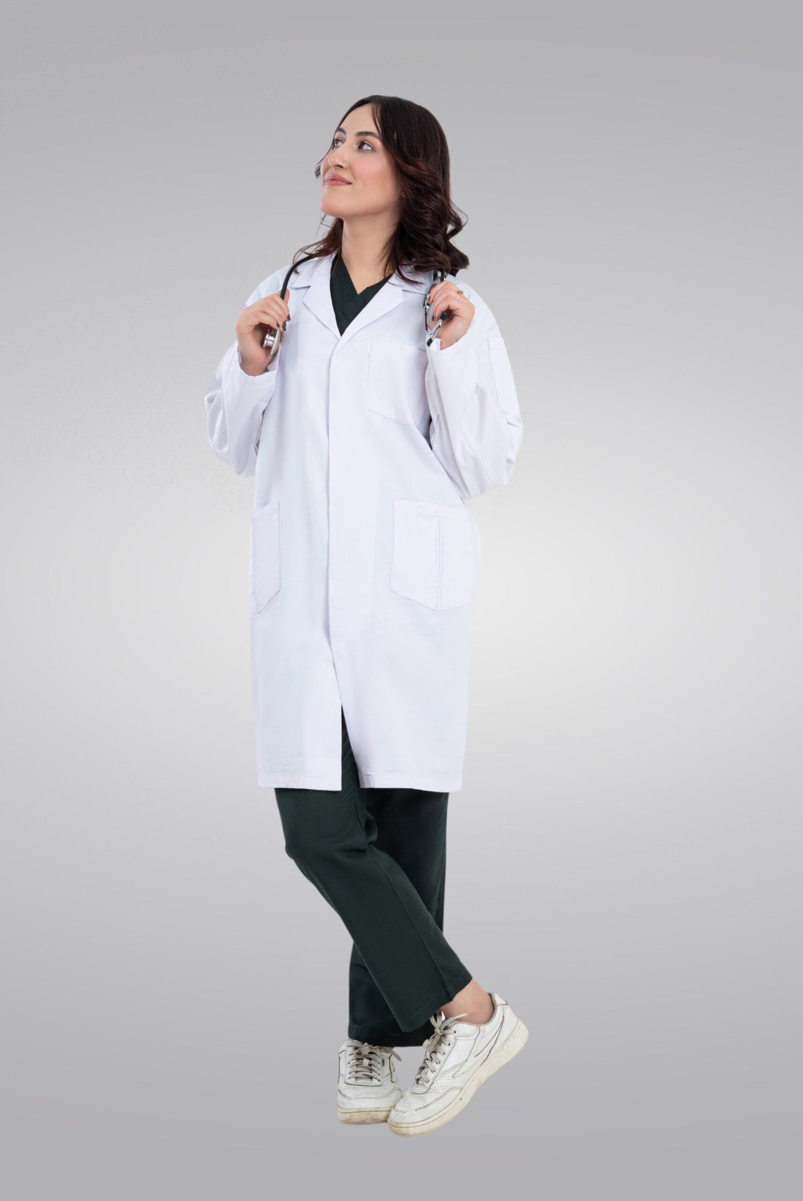MK Scrub Soft Twill Women’s Lab Coat - Image 4